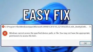 Fix Windows Cannot Access Specified Device Path or File (2025)