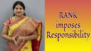 Proverbs109#motivation#inspiration#rank#responsibility#notpower#K.Annie Aruna Latha#StJohns Tenali