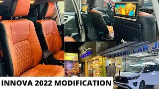 BEST MODIFIED  INNOVA CRYSTA 2022 WITH SEAT COVERS, MATS AND OTHER ACCESSORIES. SARAVANA CAR JEWELS.