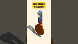 Roller CAM Follower Mechanism 📌 #design #mechanism #mechanical