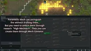 RIMWORLD BIOTECH │Mechanitor - How to USE MECH to EXTINGUISH FIRE - Guide 2023