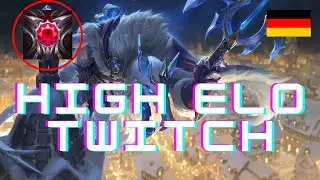 Twitch Guide german Grandmaster 🥇 Botlane High Elo Gameplay Analyse Tipps Runen 2023 AP TWITCH BUILD