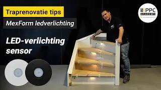 Slimme LED-verlichting op de trap | Zo installeer je de MexForm bewegingssensor in zwart of wit