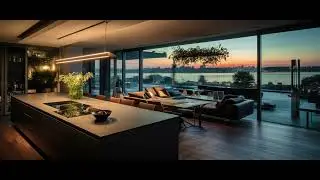 Modern Luxury Apartment at Sunset | Relaxing Lounge Music & City Views