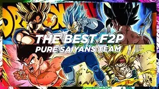 THE BEST F2P 'PURE SAIYANS' TEAM SHOWCASE | DBZ Dokkan Battle
