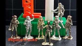 Golden Astronaut Figures by LP Toys, from the TriAng Spacex / Golden Astronaut Toy Legacy