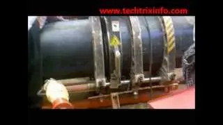 How fusion welding on high density pipe works. ✔