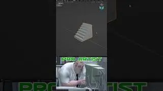 Noob VS Pro Artist: Making Steps Quickly #blender#blendercommunity#blender3d #my3dbox#blendertips