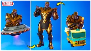 Fortnite 'THANOS' Skin Showcased With Legendary Dances & Emotes!