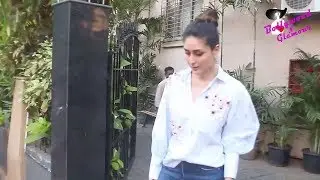 Kareena Kapoor SPOTTED At Sound Vision Dubbing Studio At Versova.