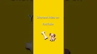 Shortest video ever on YouTube!!!