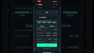 RAYDIUM Crypto #swap & #Stake #Supply #Sol #raydium #slope #solana