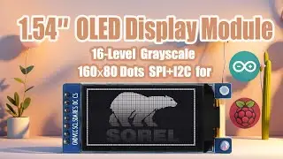 I2C White 1.54 inch OLED Display Module 160x80 Raspberry Pi