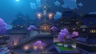 Genshin Impact Inazuma OST - Inazuma City - Night Time in Inazuma City