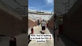 Walking in to Doak Campbell Stadium for Florida State football practice #FSU