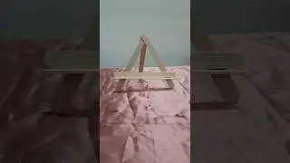 How to Make a Mini Easel Stand with Ice Cream Sticks &bull;No special tools&bull; Quick craft #diy#artandcraft