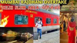 Journey in Indore Udhampur Express | Mumbai Rajdhani Overtake | Ujjain to Delhi train 2AC Experience