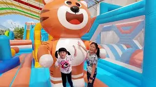 Ninja Kidz Versi Istana Balon, Mandi Bola dan Main Rintangan Istana Balon