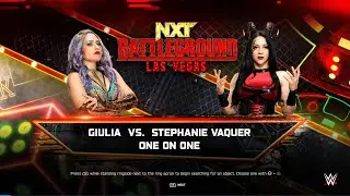 Giulia vs Stephanie Vaquer at NXT Battleground - DLC Pack 1 - wwe2k25 - #wwe2k25 #wwe
