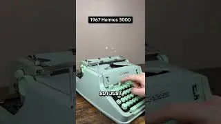 Как пользоваться всеми функциями винтажной портативной пишущей машинки Hermes 3000 1967 года выпу...