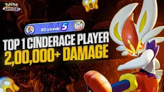 I LITERALLY DESTROYED EVERYONE WITH CINDERACE - Pokemon Unite Cinderace Gameplay