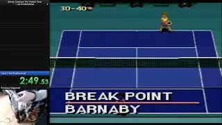 Jimmy Connors Pro Tennis Tour, 1 set - Professional Hard court - 00.07.48 IGT - Speedrun WR