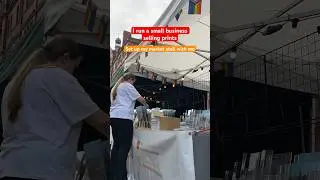 Set up my stall with me at a market | Small Business | Print Shop