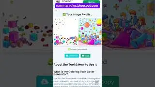 Free AI tool for Coloring book Cover Image generation #freeaitools #amazonkdp #freeonlinetools