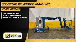 30' GENIE MODEL #Z30/20 POWERED MANLIFT: STOCK #20192
