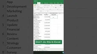 Excel Hack Calculate Days Left for Project Deadlines in Excel #excel #shorts