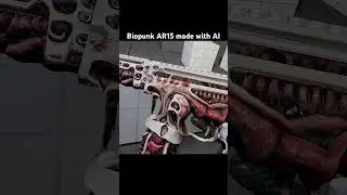 Biopunk AR15 Rifle made with AI and depth estimation.