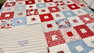 Square in a square Quilt - a 9 patch variation