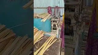 Bamboo cutter #bamboo #cutter #machine #bambooplant #industry #industrial #stick #stickwar