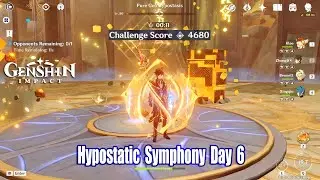 Genshin Impact - Hypostatic Symphony Day 6 Pure Geo Gameplay - Full 4680 Score