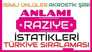 ~ RAZIYE ~ İSMİNİN ANLAMI~AYRINTILI ANALİZİ~
