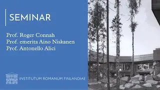 Seminar on the Finnish architect Reima Pietil&auml;: Inside the outsider in Finnish architecture