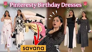 Prettiest Savana Birthday Dresses Haul🌷| Pinteresty Dresses Under Budget ☺️| #savana #birthday 