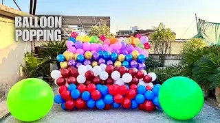 Balloon Wall Popping Asmr Video! 🎈💥🎈 Satisfying Balloon Burst ASMR 💥 #BalloonPop