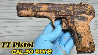 TT CAL.30 Bore pistol restoration (TT-30 Tokarev Auto pistol restoration) Old Gun restoration