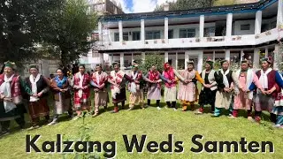 KINNAURI DANCE at Kaza | Sakya Abode | Kalzang Weds Samten | Sept. 3, 2022 | #spiti #kinnaur