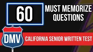 California DMV Senior Written Test 2026 (60 Must Memorize Questions)