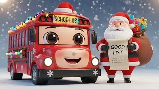 Christmas Wheels on the Bus 🎅🎶 | Santa&rsquo;s Festive Ride for Kids