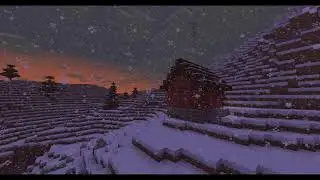 Minecraft Snowy Christmas - 30 minutes with soft music