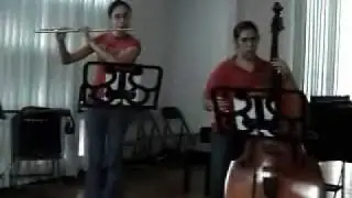 Flute - Double Bass Short Dodecafonic piece - Edmundo Qui&ntilde;onez
