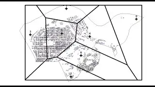 ArcGIS: Analyse de proximité avec polygone de Thiessen. Distance entre points. La table de proximité