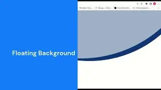 Floating Background using HTML and CSS