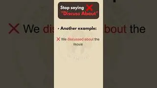 Mistake Everyone Makes in English Discuss About ❌Big No! #englishtips #englishvocabulary #english