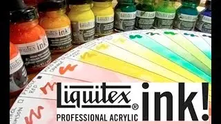 LIQUITEX DEMO Acrylic Ink 35 Colours PART 2!