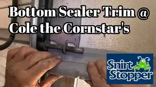 Trimming the SnirtStopper Bottom Sealer at Daddy and Cole the Corn Star&rsquo;s farm!