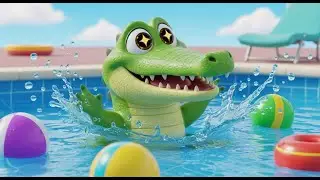 Alligator In The Pool | Popular Nursery Rhyme For Kids | Sing Along With Kids